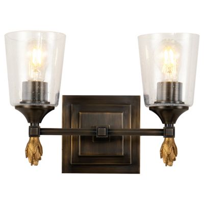 Vetiver Flame Finial Vanity Light