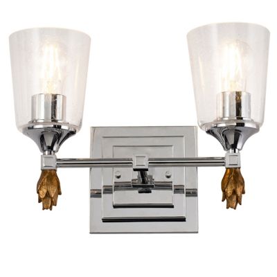 Vetiver Flame Finial Vanity Light