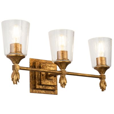 Vetiver Flame Finial Vanity Light