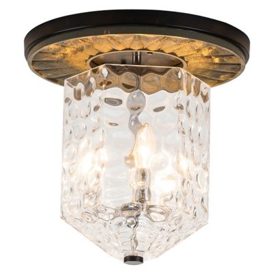 Navarre Semi-Flushmount (Black and Grey) - OPEN BOX