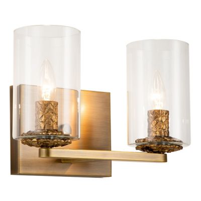 Bolivar Vanity Light (Antique Brass|2 Light) - OPEN BOX