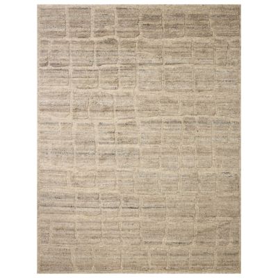 Hughes Quiet Masonry Hand-Knotted Wool Area Rug