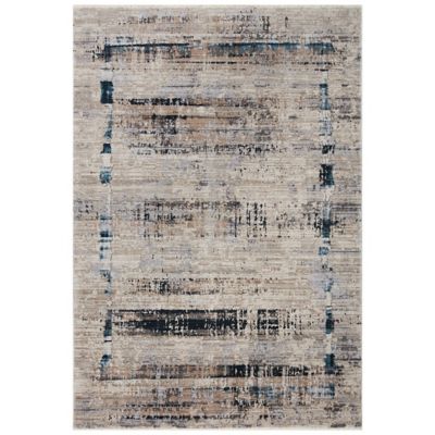 Leigh Distressed Blueprint Area Rug