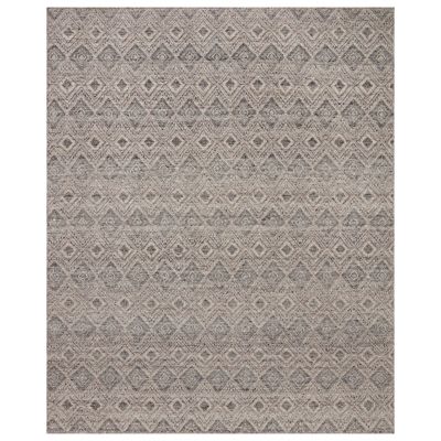 Raven Ashlar Hand-Woven Wool Area Rug