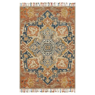 Zharah Heritage Tasseled Wool Area Rug