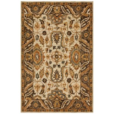 Victoria Cartouche Wool Area Rug