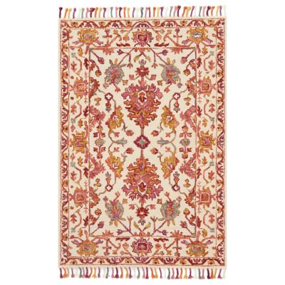 Zharah Wanderer Tasseled Wool Area Rug