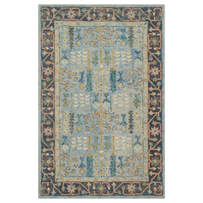 Victoria Framed Botanics Wool Area Rug
