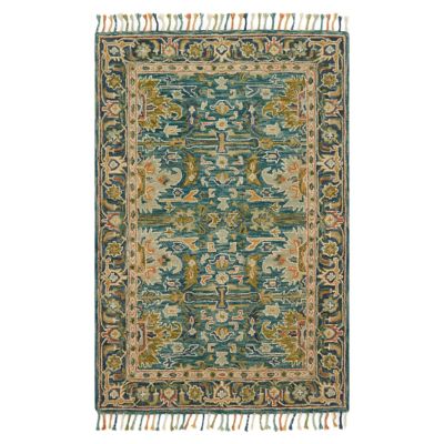 Zharah Casbah Tasseled Wool Area Rug