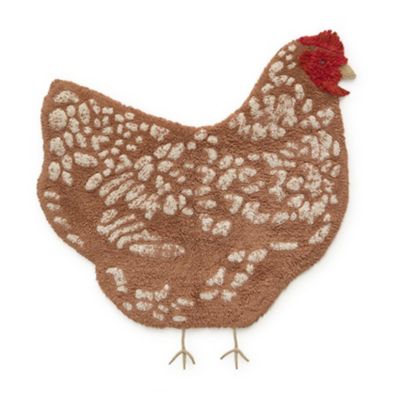 Washable Chicken Area Rug