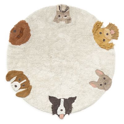 Dogs Washable Area Rug