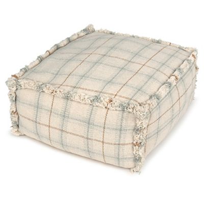 Handloom Square Pouf
