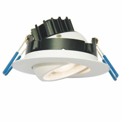 Eyeball Gimbal LED 3 Inch Round Trim (White|3000) - OPEN BOX