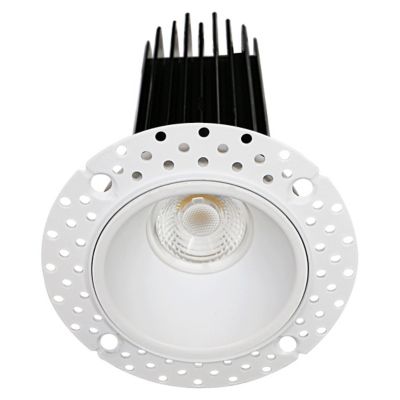 Recessed 2-Inch 5-LCCTWH-T LED Round Trimless Trim with Integral Driver