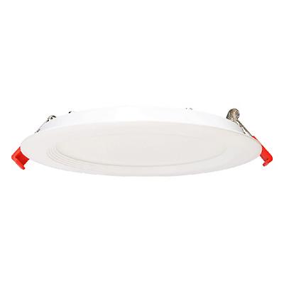 Regressed 6-Inch Round LED Baffle Trim with Integral Driver