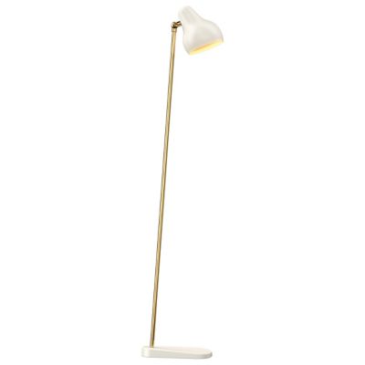 Large Vilhelm Lauritzen 'Vl Studio' Brass and Glass Floor Lamp for Louis  Poulsen