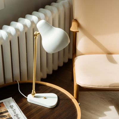 Shown in White finish, lit, in use