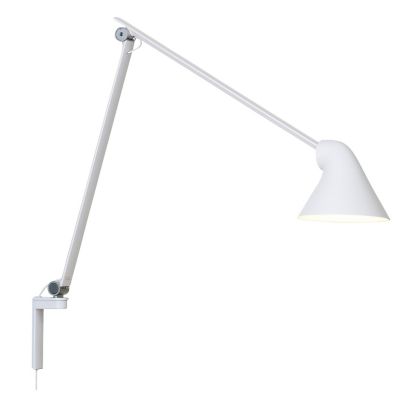 Louis Poulsen NJP Wall Lamp, Long Arm, White