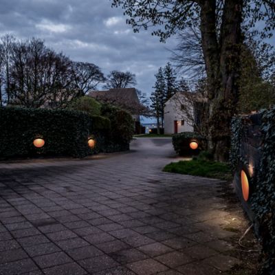 Shown in Corten finish, in use