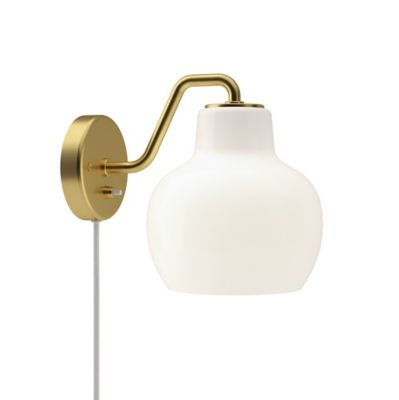 Large Vilhelm Lauritzen 'Vl Studio' Brass and Glass Floor Lamp for Louis  Poulsen