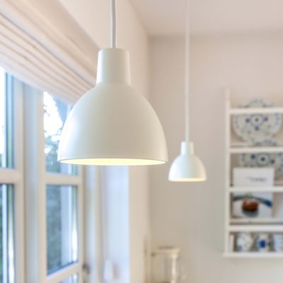 Shown in White finish, in use