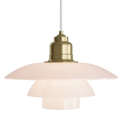 PH 3 1/2 - 3 Pale Rose Brass Pendant