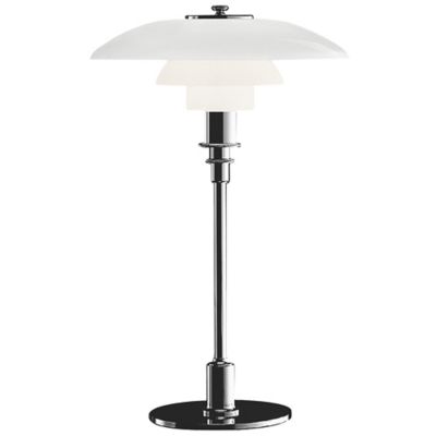 Louis Poulsen PH 3½-2 ½ Glass Table Lamp, Chrome