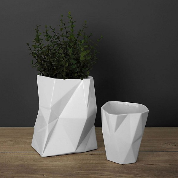 Facet Ceramic Vase