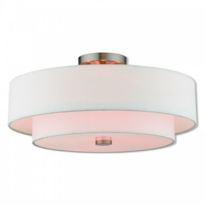 Maureen Double Semi-Flushmount