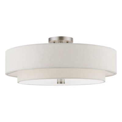 Maureen Double Shade Semi Flushmount