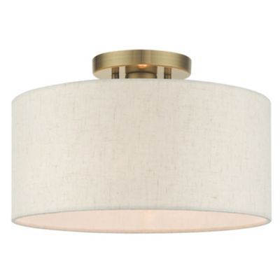 Maureen Tall Shade Semi Flushmount