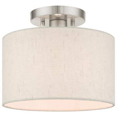 Maureen Tall Shade Semi Flushmount