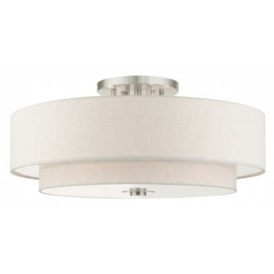 Maureen Large Double Semi Flushmount