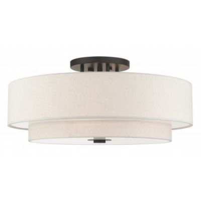 Maureen Large Double Semi Flushmount