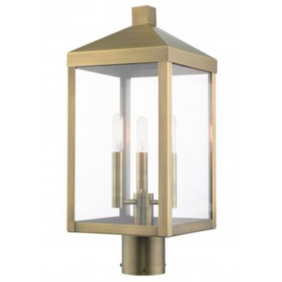 James 3 Light Outdoor Post Light