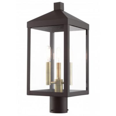 James 3 Light Outdoor Post Light