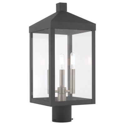 James 3 Light Outdoor Post Light