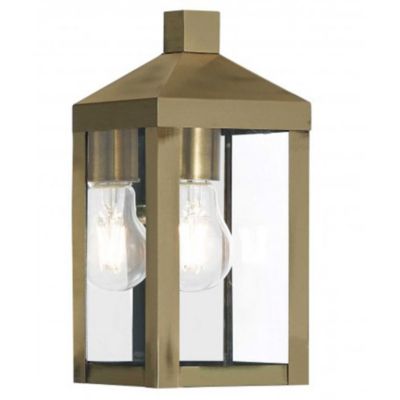 James Clear Glass Outdoor Wall Sconce