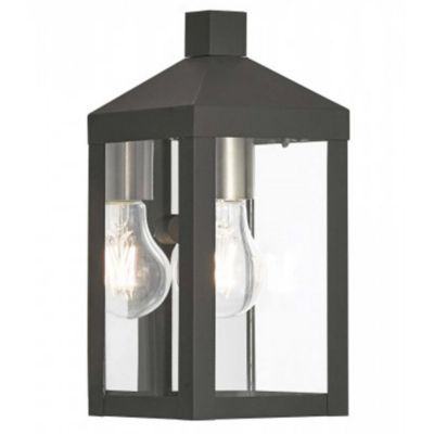 James Clear Glass Outdoor Wall Sconce