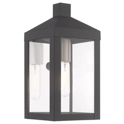 James Clear Glass Outdoor Wall Sconce