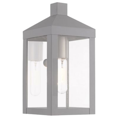 James Clear Glass Outdoor Wall Sconce