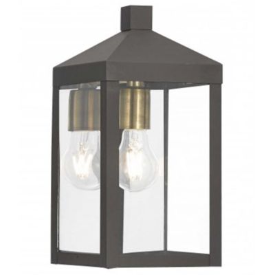 James Clear Glass Outdoor Wall Sconce