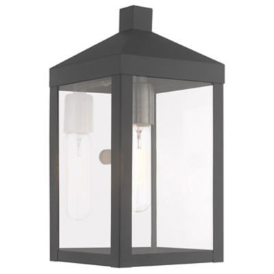James Clear Glass Outdoor Wall Sconce