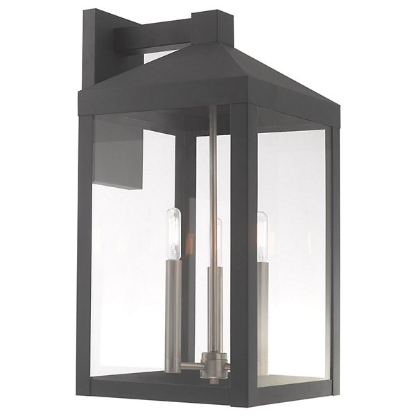 James 3 Light Clear Glass Outdoor Wall Sconce by Alder and Ore at ...