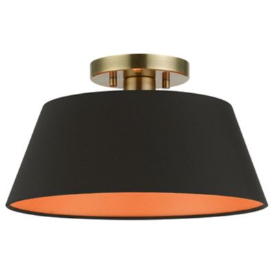 Schwartz Tapered Semi-Flushmount