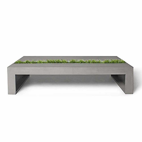 Green Coffee Table Rectangular by Lyon Beton-OPEN BOX RETURN