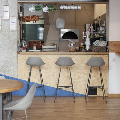 Hauteville Bar Chair, In use