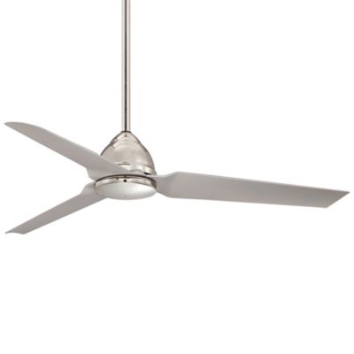 Java Indoor/Outdoor Ceiling Fan(Nickel with Silver)-OPEN BOX