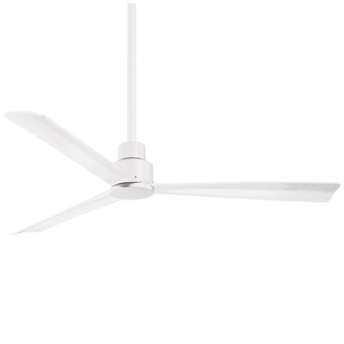 Simple Outdoor Ceiling Fan(Flat White/52 In)-OPEN BOX RETURN