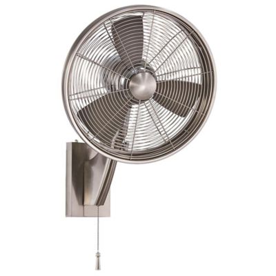 Anywhere Wet Rated Wall Fan (Nickel with Silver) - OPEN BOX